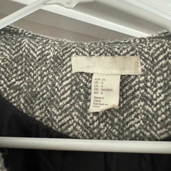 H&M Grey Tweed Coat - Picture 2 of 6